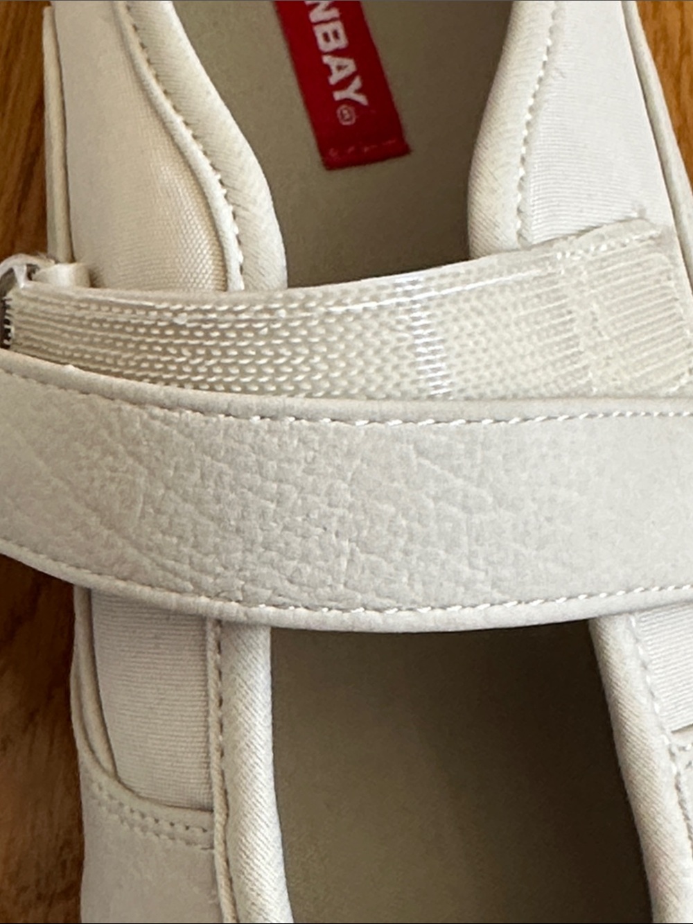UNIONBAY women cream Mary Jane Hook-and-Loop Casual Shoes sneakers Size 8.5 - Picture 9 of 11